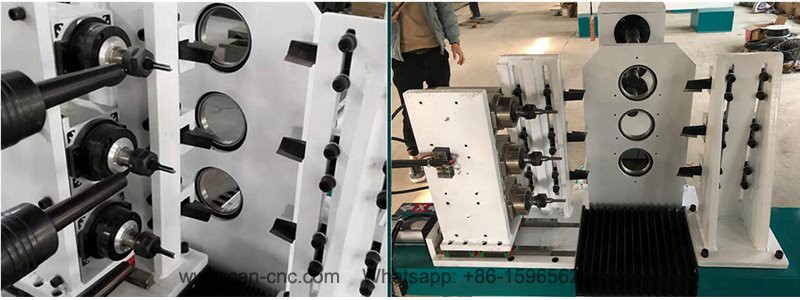 3 spindles handrail making machine